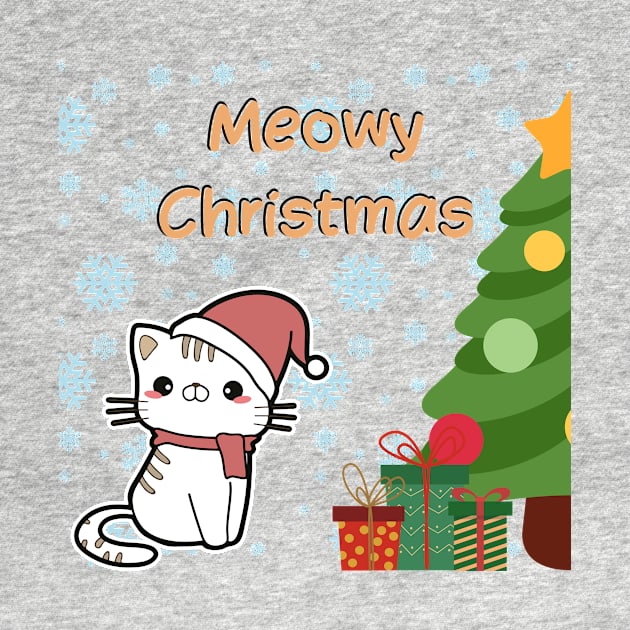 meowy christmas | merry christmas | happy holiday by cocoCabot